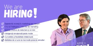 we are hiring: ASISTENT MARKETING-VÂNZĂRI