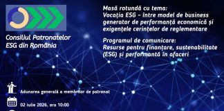 Consiliul Patronatelor ESG din România (CPESGR) dă semnalul unei consultări naționale privind viitorul sustenabilității în afaceri